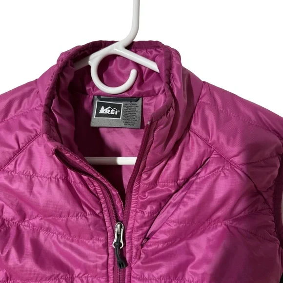 REI Pink and Black Puffer Vest - Picture 6 of 7